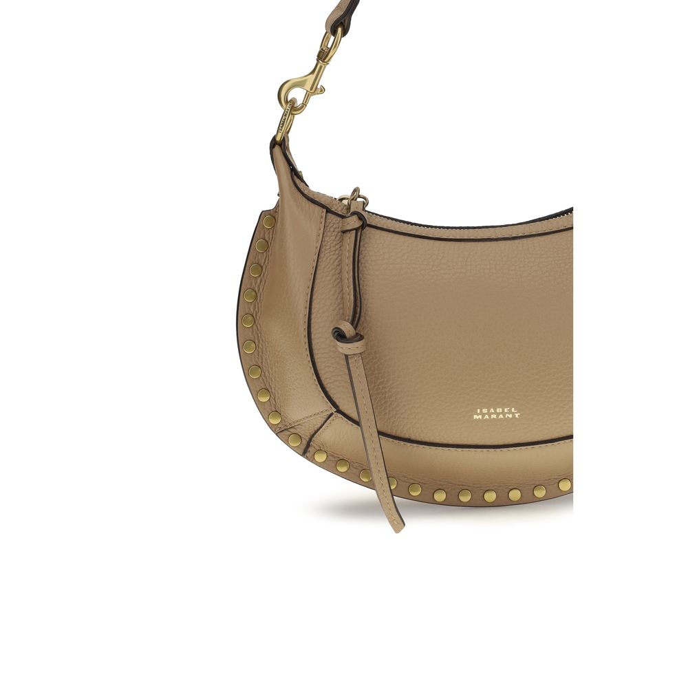 Beige Calf Leather Bos Taurus Shoulder Bag