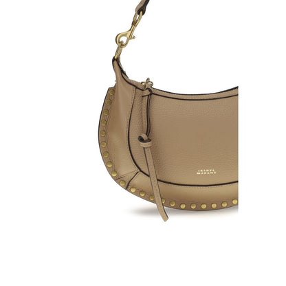Beige Calf Leather Bos Taurus Shoulder Bag