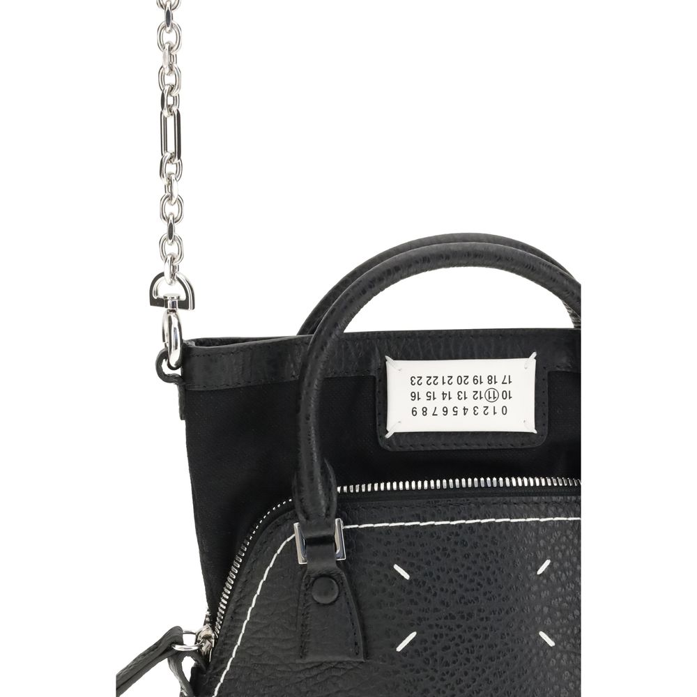 Black Calf Leather Bos Taurus Handbag