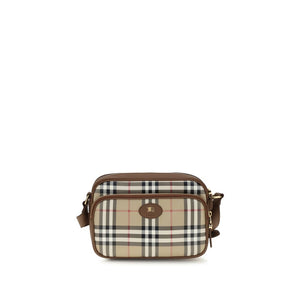 Beige Cotton Shoulder Bag
