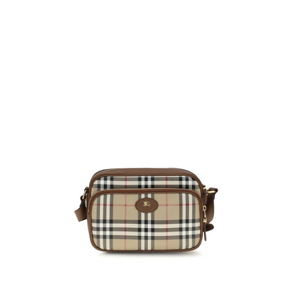 Beige Cotton Shoulder Bag