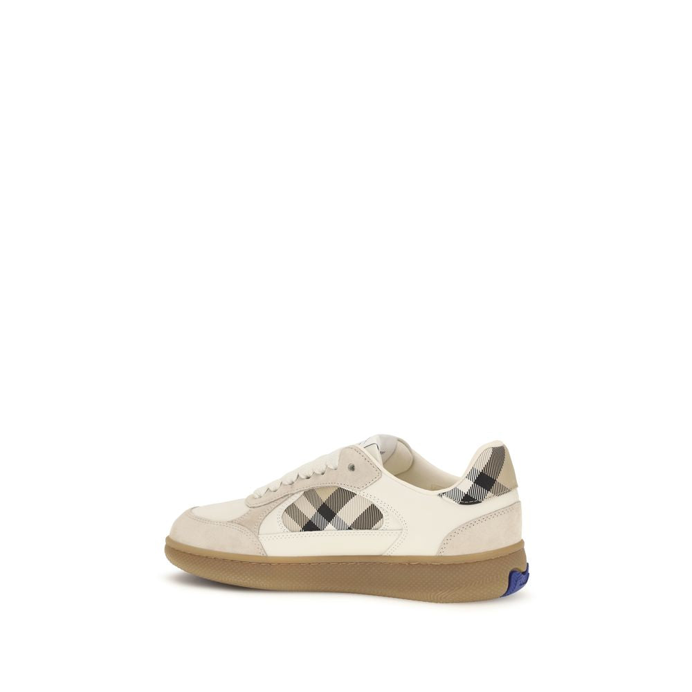 Beige Calf Leather Bos Taurus Sneakers
