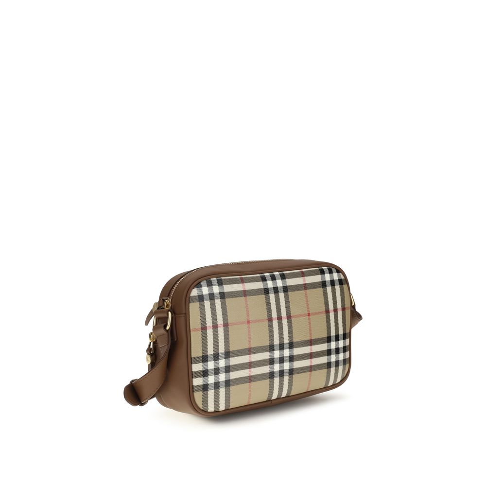 Beige Cotton Shoulder Bag