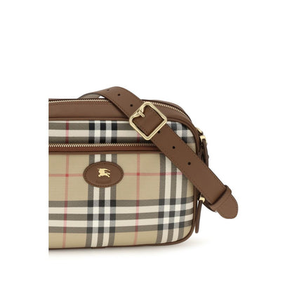 Beige Cotton Shoulder Bag