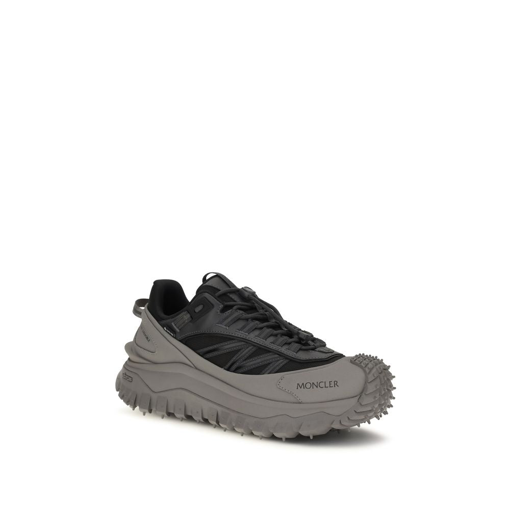 Gray Calf Leather Bos Taurus Athletic Sneakers