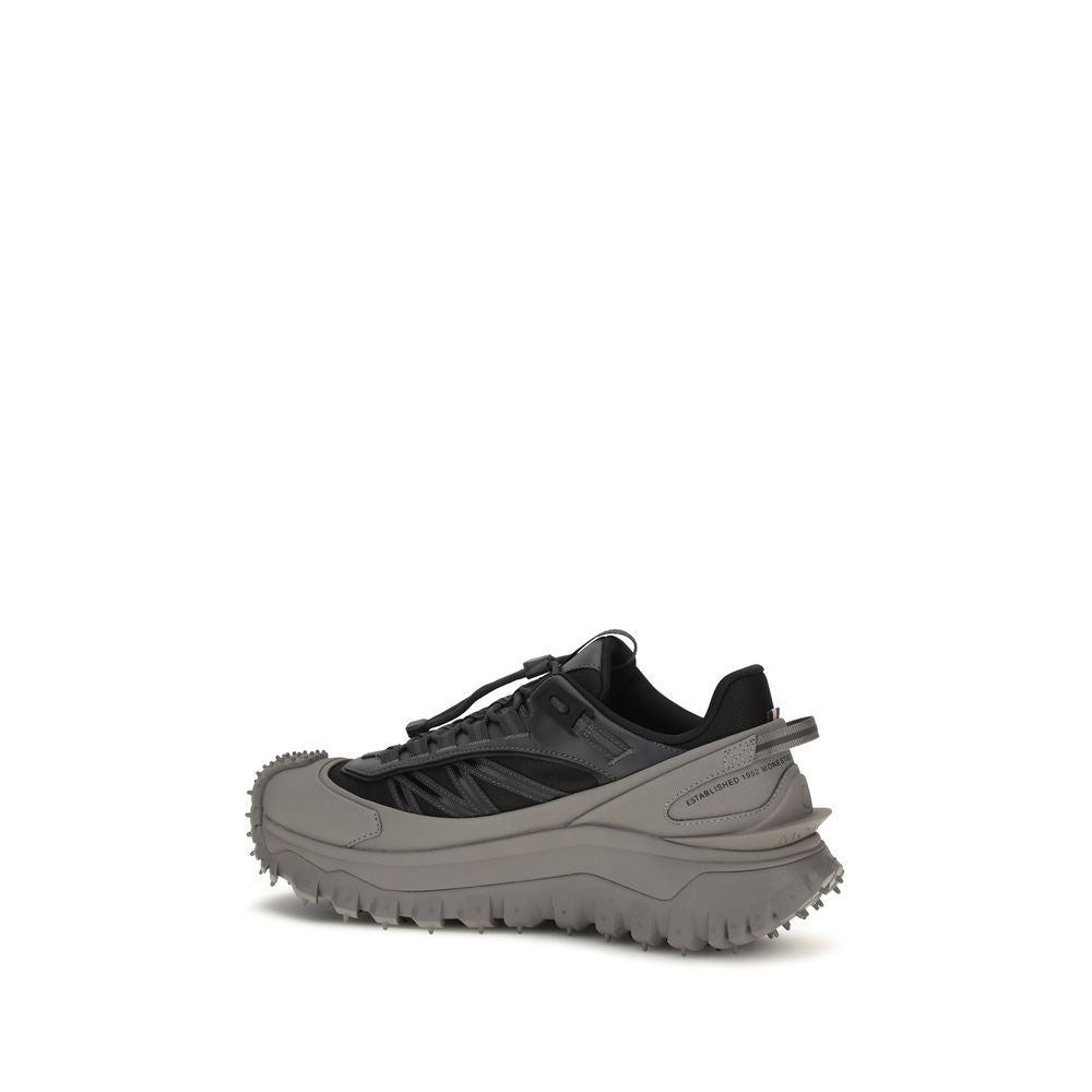 Gray Calf Leather Bos Taurus Athletic Sneakers