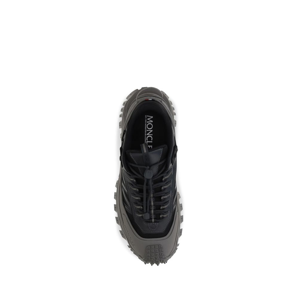Gray Calf Leather Bos Taurus Athletic Sneakers