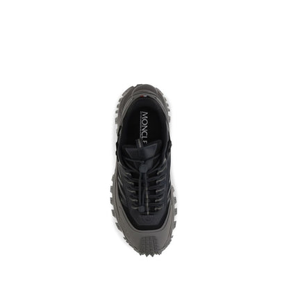 Gray Calf Leather Bos Taurus Athletic Sneakers