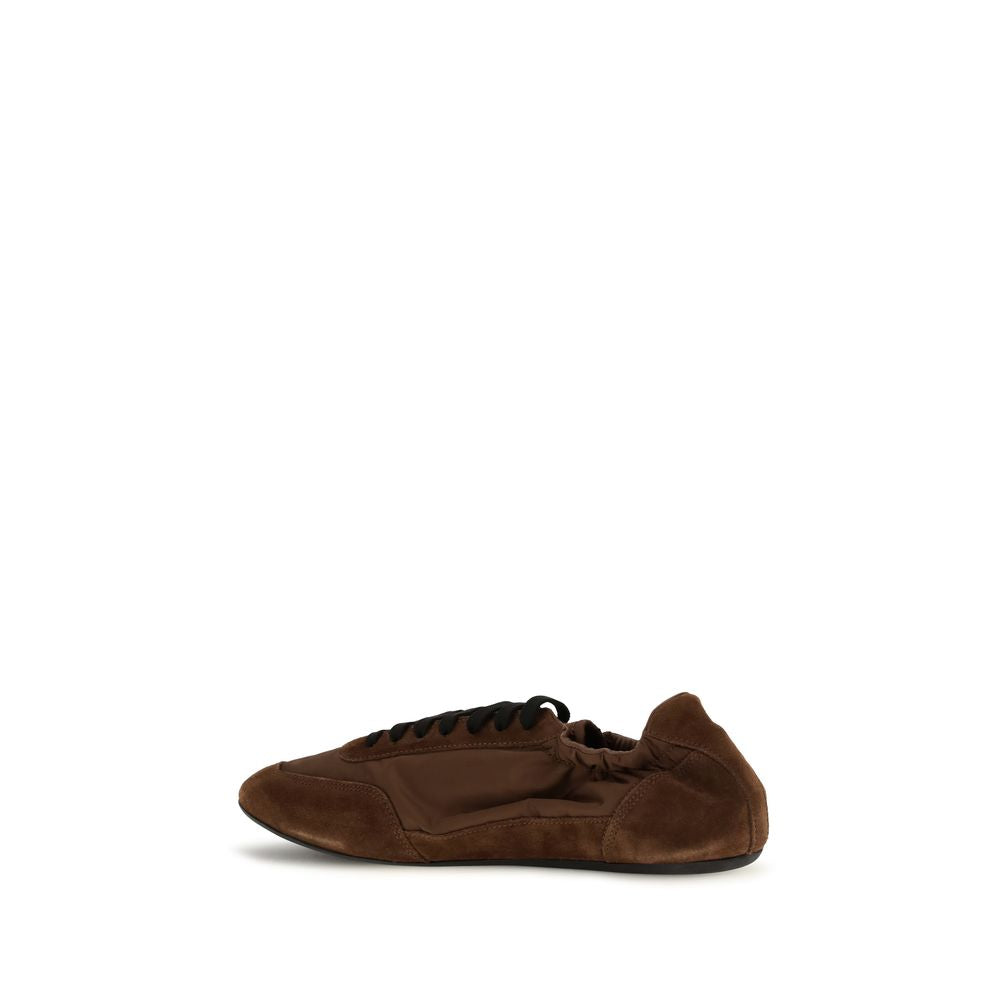 Brown Rubber Athletic Sneakers