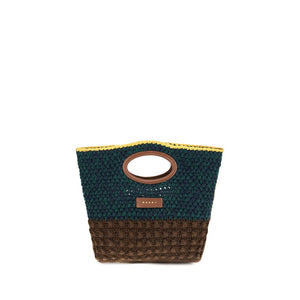 Multicolor Wool Oves Aries Handbag