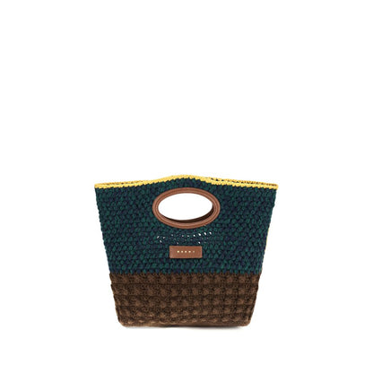 Multicolor Wool Oves Aries Handbag