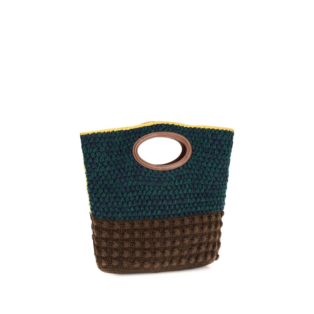 Multicolor Wool Oves Aries Handbag