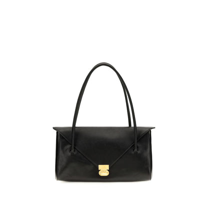Black Calf Leather Bos Taurus Shoulder Bag