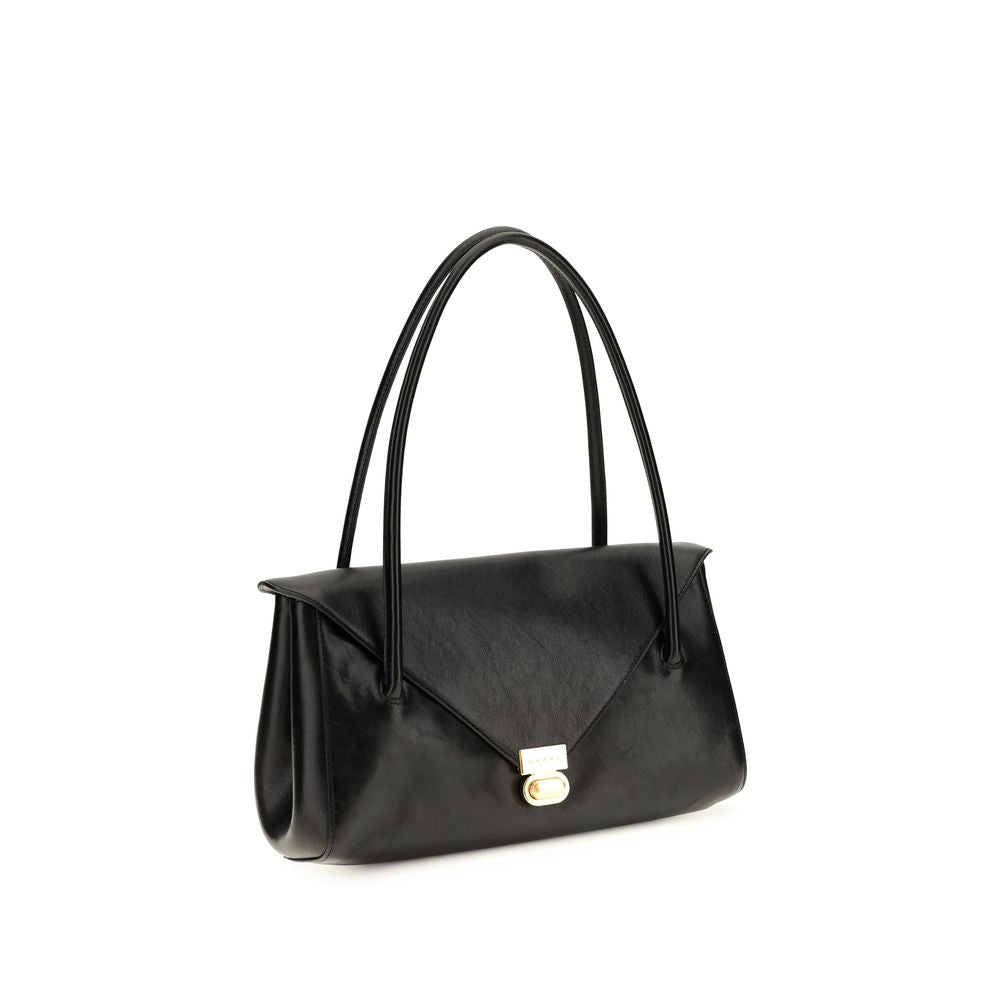 Black Calf Leather Bos Taurus Shoulder Bag