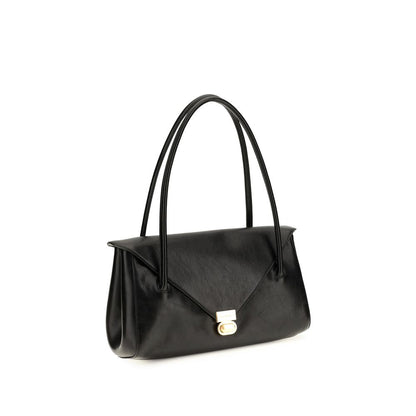 Black Calf Leather Bos Taurus Shoulder Bag