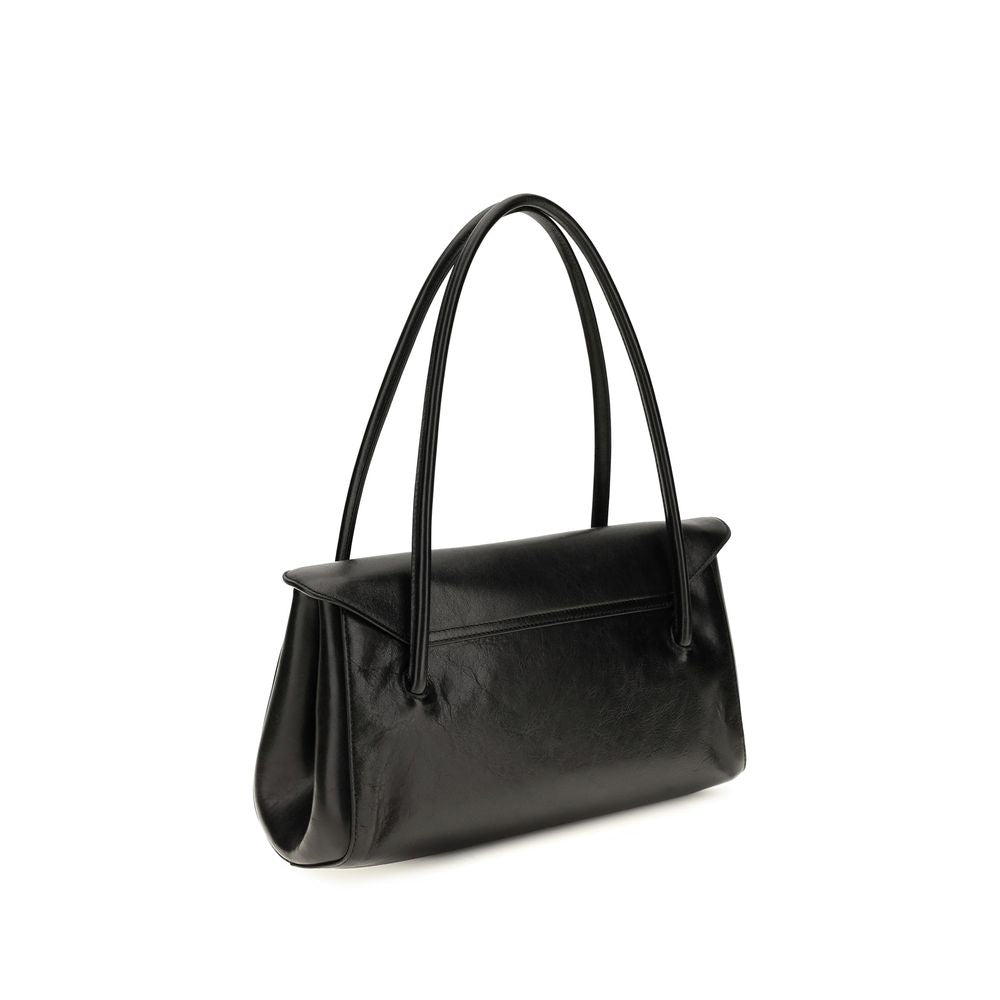 Black Calf Leather Bos Taurus Shoulder Bag