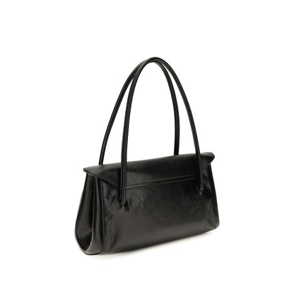 Black Calf Leather Bos Taurus Shoulder Bag