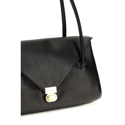 Black Calf Leather Bos Taurus Shoulder Bag