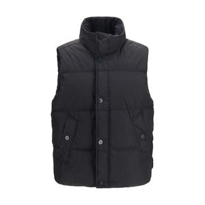 Black Goose Down Sleeveless Jacket
