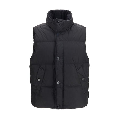 Black Goose Down Sleeveless Jacket