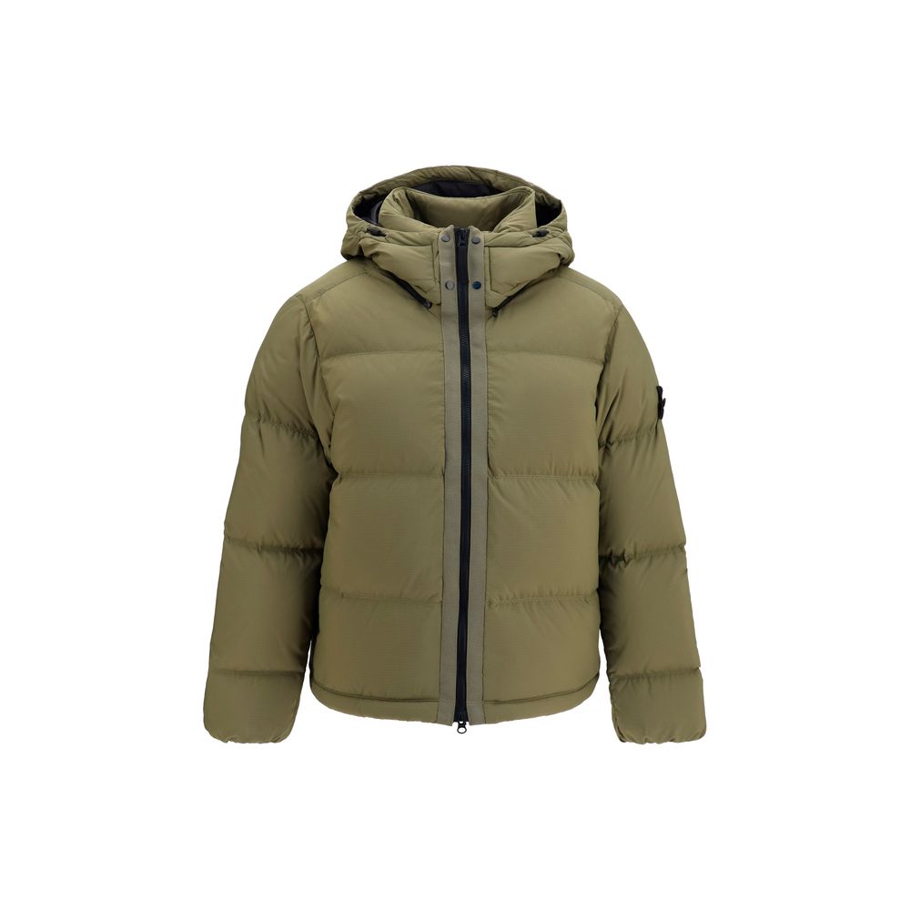 Bicolor Polyamide Full-Length Jacket