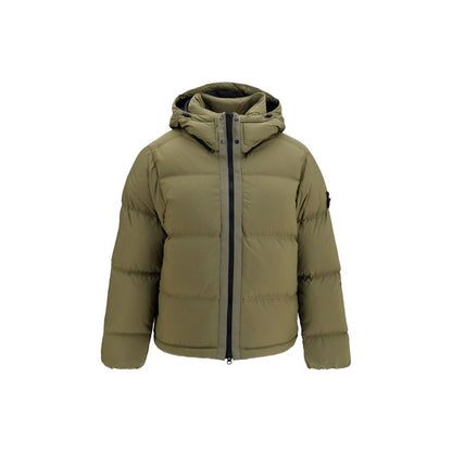Bicolor Polyamide Full-Length Jacket