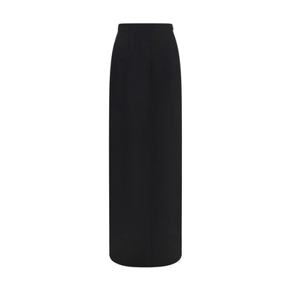 Black Wool Oves Aries Long Skirt