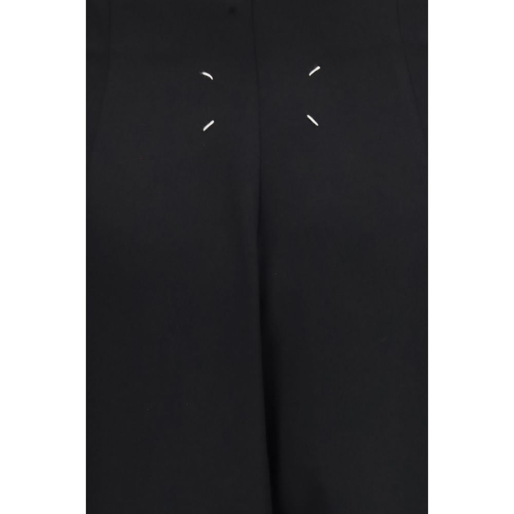 Black Wool Oves Aries Long Skirt