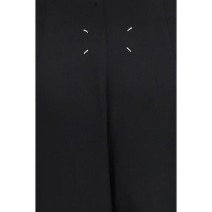 Black Wool Oves Aries Long Skirt