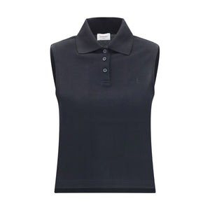 Black Recycled Cotton Polo Shirt