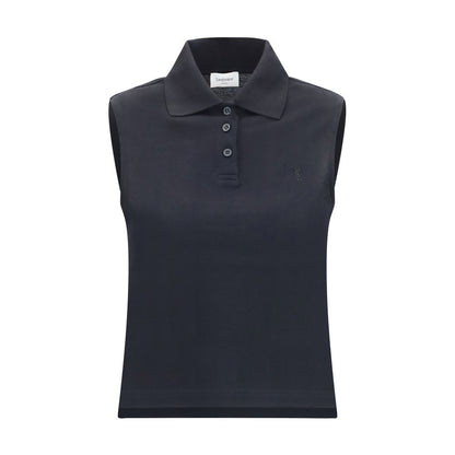 Black Recycled Cotton Polo Shirt