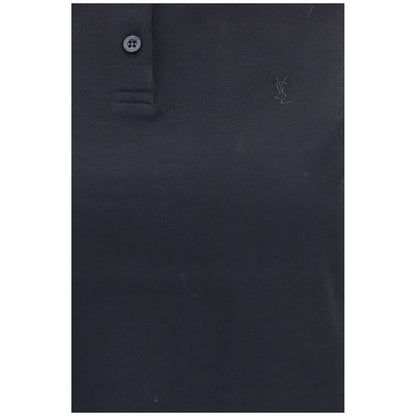 Black Recycled Cotton Polo Shirt