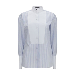 Blue Cotton Pattern Shirt