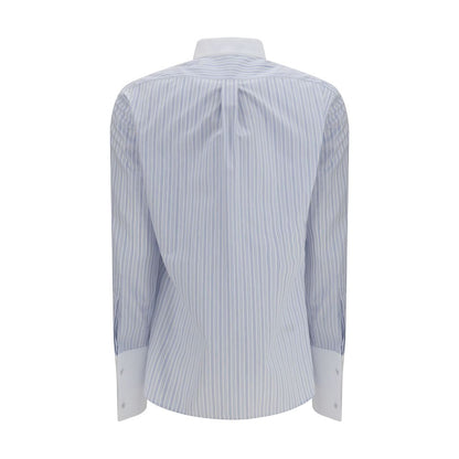 Blue Cotton Pattern Shirt