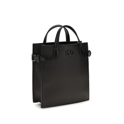 Black Calf Leather Bos Taurus Handbag