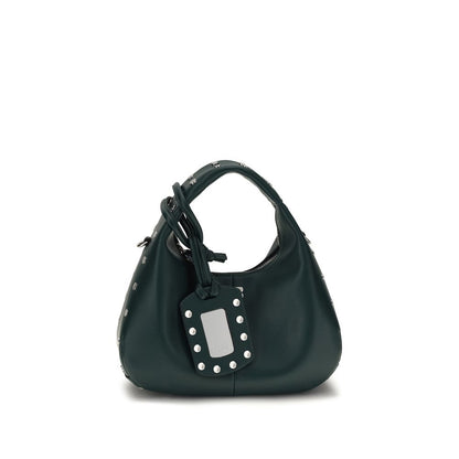 Bicolor Recycled Leather Handbag