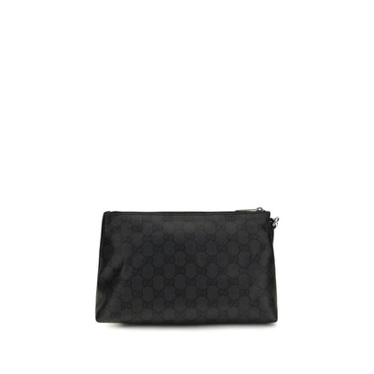 Black Fabric Clutch Bag