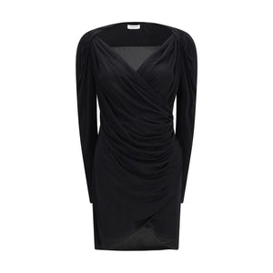 Black Viscose Casual Dress