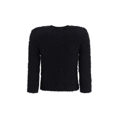 Black Viscose Full-Length Jacket