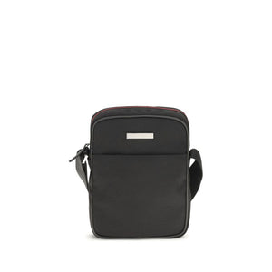 Black Fabric Shoulder Bag