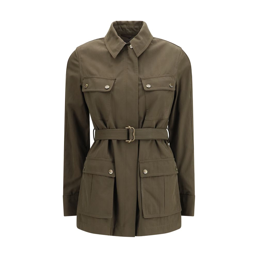 Bicolor Cotton Shell Jacket
