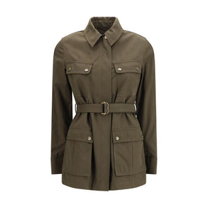 Bicolor Cotton Shell Jacket