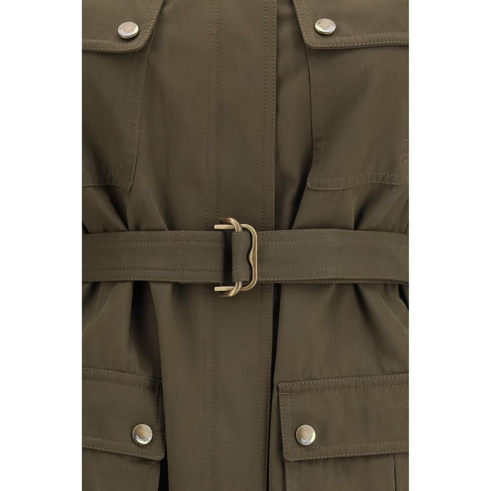 Bicolor Cotton Shell Jacket