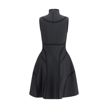 Black Polyester Cocktail Dress
