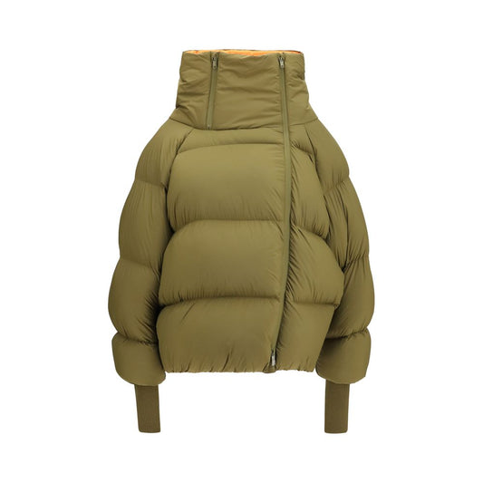 Bicolor Polyamide Full-Length Jacket