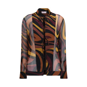 Multicolor Silk Pattern Shirt
