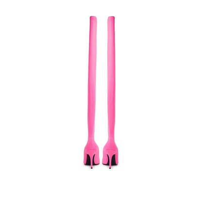 Pink Polyester Boot