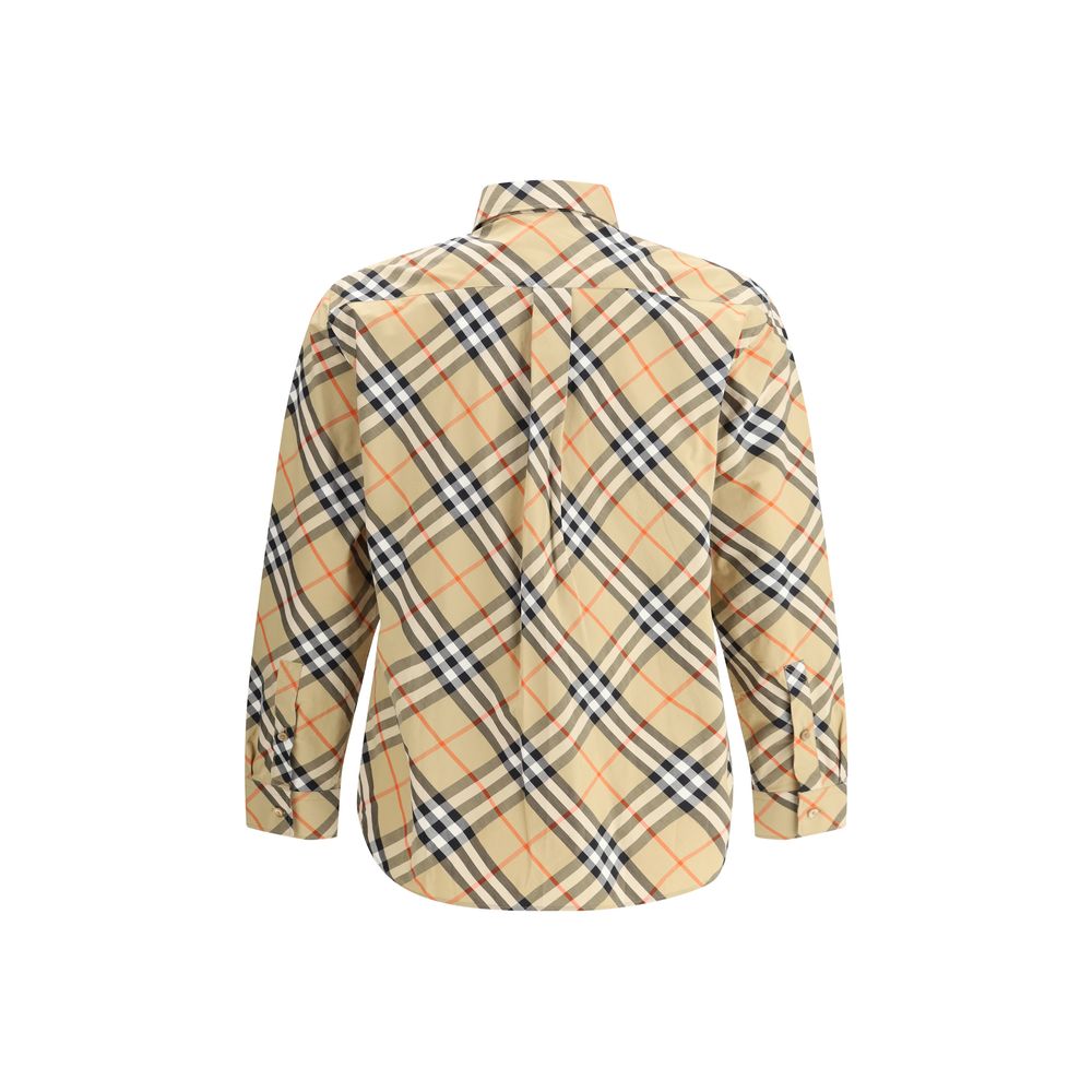 Beige Cotton Pattern Shirt
