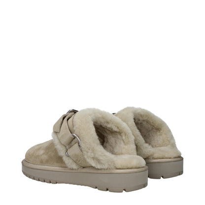 Green Leather Slippers