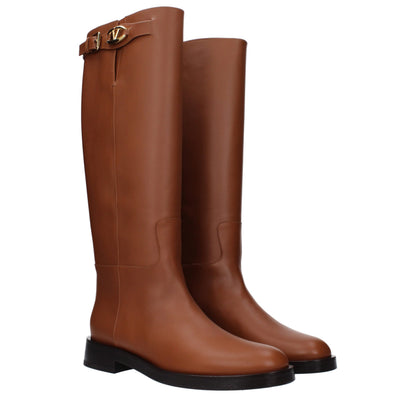 Brown Leather Boots